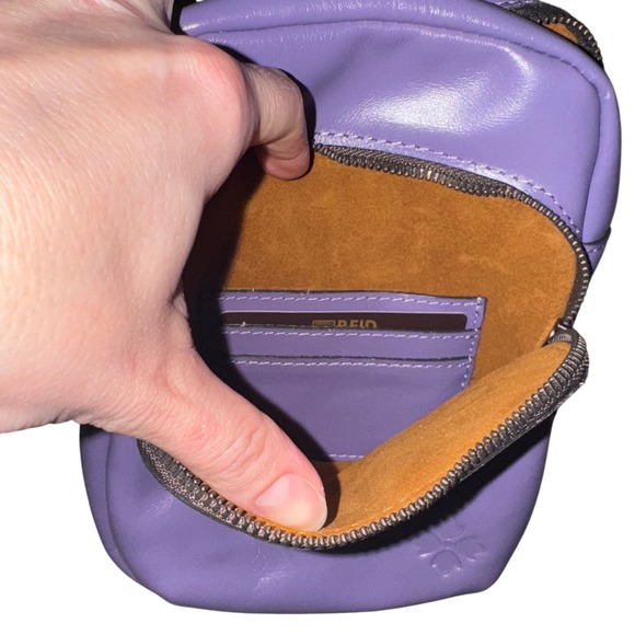 Patricia Nash Andros Crossbody Bag Amethyst Purple Leather NWT with Dust Bag - Picture 9 of 13